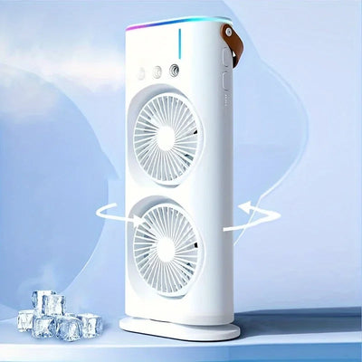 Tragbarer Doppelkopf-Klimaanlagenventilator
