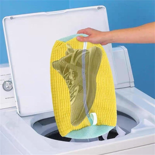 Waschmaschinenfester Schutzbeutel für Sneaker aus Mesh-Gewebe