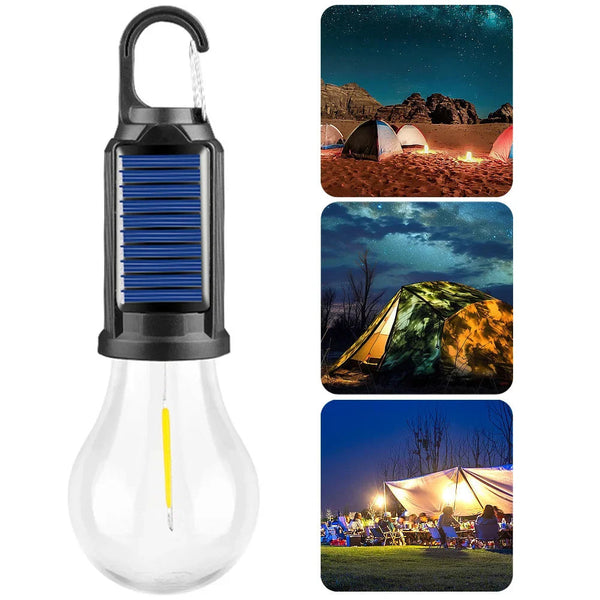 Wiederaufladbare Solar-Campinglampe mit Haken