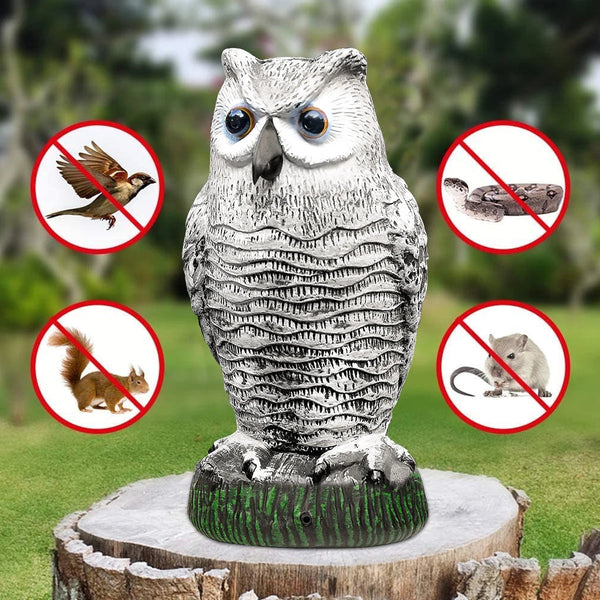 Realistischer Eulen-Attrappen-Vogelschreck