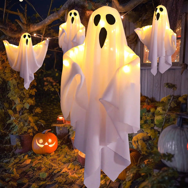 Hängende beleuchtete Geister-Dekoration für Halloween