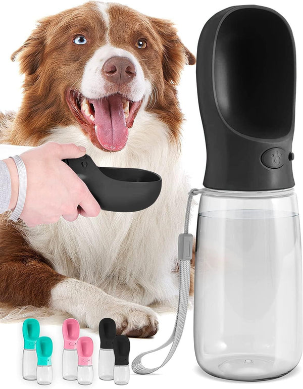 Tragbare 560 ml Wasserflasche für Hunde