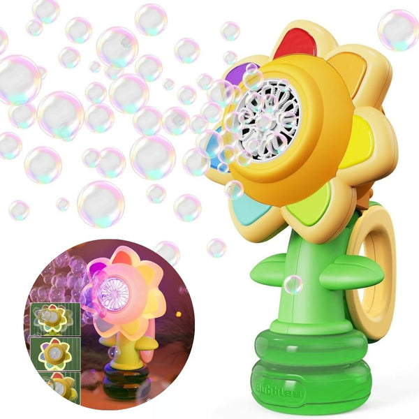 Tanzendes Sonnenblumen-LED-Seifenblasen-Spielzeug