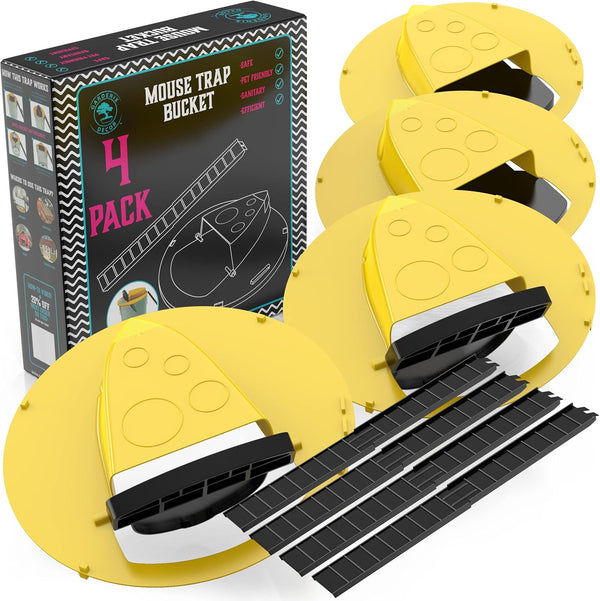 4er-Pack Eimerdeckel-Mausefalle