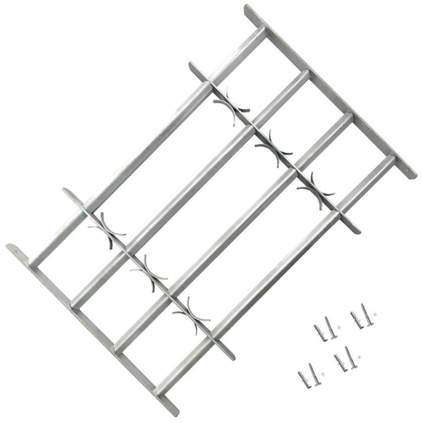 Verstellbares Fensterschutzgitter mit 3 Querstreben 700-1050 mm