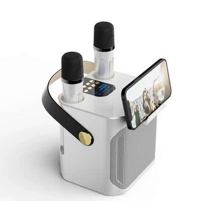 Leistungsstarker tragbarer 360°-Bluetooth-Karaoke-Lautsprecher