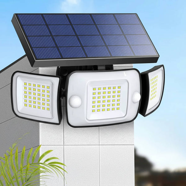 Solarbetriebene Flutlichter mit Bewegungssensor