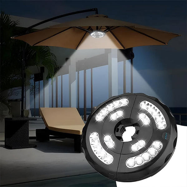 Innovative LED-Beleuchtung für Sonnenschirme