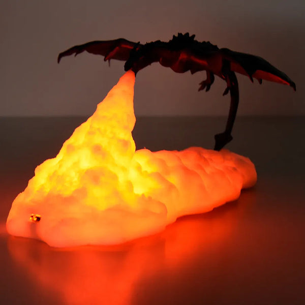 Feuerspeiende Drachenlampe