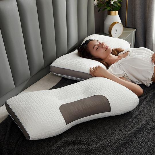 Ergonomisches Hybrid-Kissen für Rücken- und Seitenschläfer – Optimale Nacken- und Schulterstütze