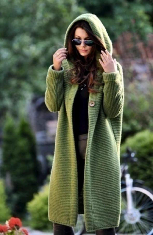 Lange Strickjacke