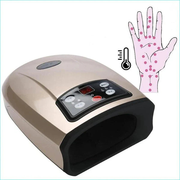 Beheizbares Handmassagegerät für Arthritis-Physiotherapie, Luftkompressions-Palm-Massagegerät für Finger
