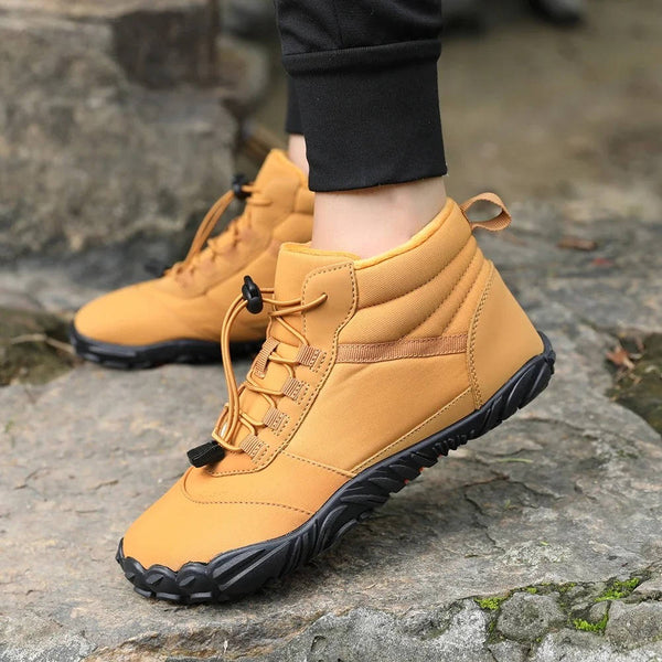 Wasserdichte und schneefeste Winter-Barfußschuhe mit kuscheligem Fleece