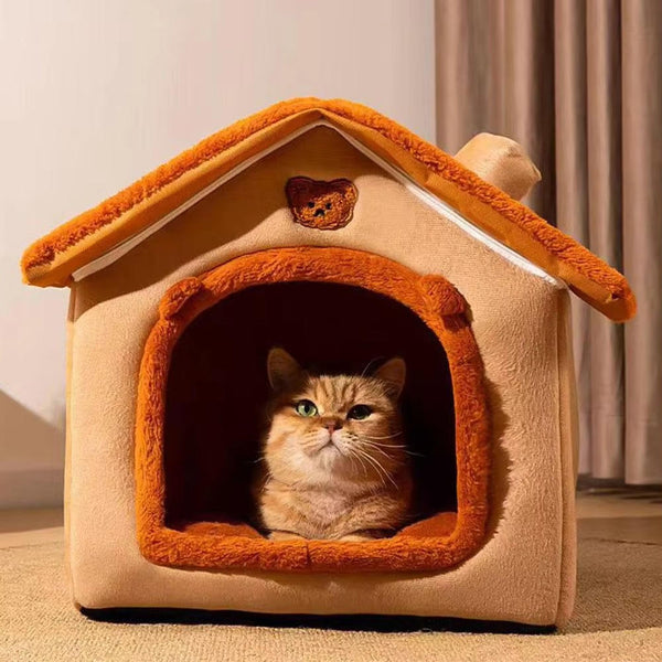 Gemütliches Katzenhaus für den Innenbereich