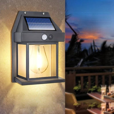 2er Set Solar-Wandleuchten für den Außenbereich
