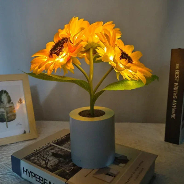 Wiederaufladbares Sonnenblumen-Nachtlicht