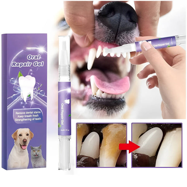 3er-Set Hundezahnpflege-Gel zur Zahnfleischregeneration