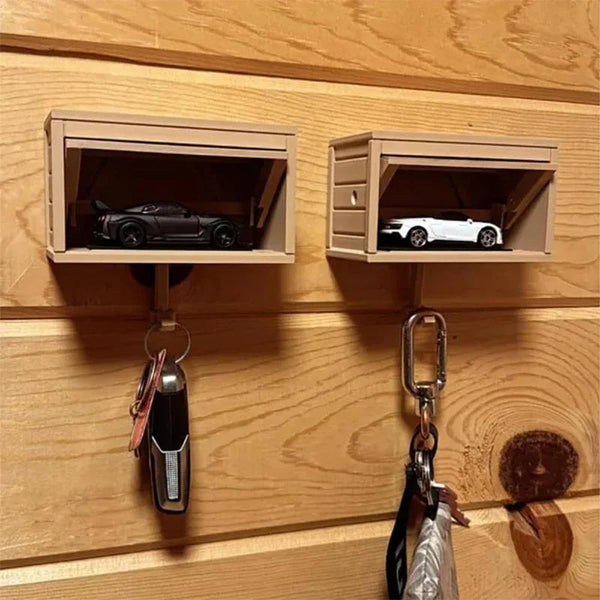 Dekorativer Schlüsselhalter für die Wand im Autowerkstatt-Design