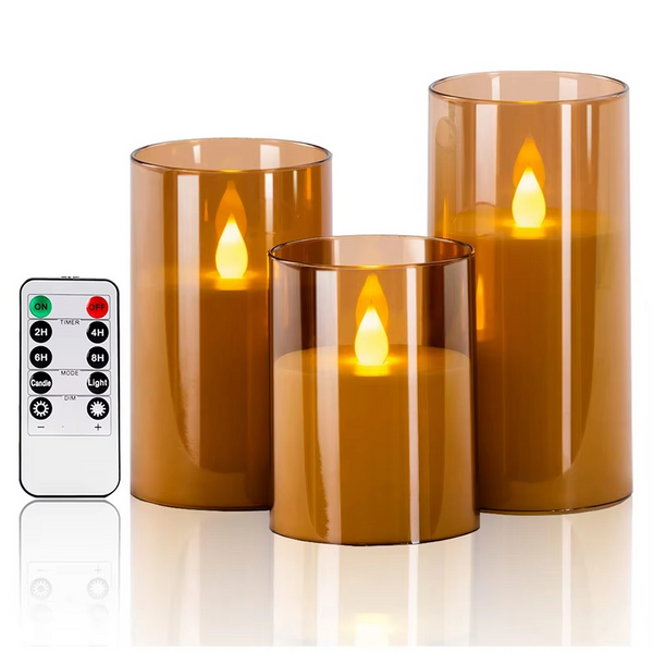 Realistische flammenlose LED-Kerzen mit Fernbedienung