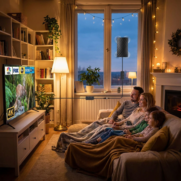 Hochleistungs-HDTV-4K-Digitalantenne für den Innenbereich mit 600 Meilen Reichweite