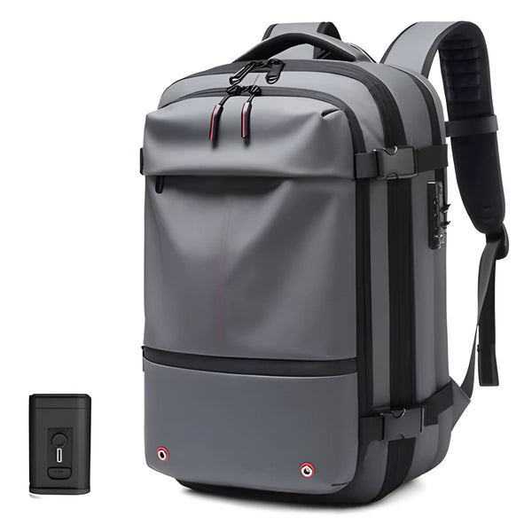 Strukturierter Rucksack mit internem Kompressionssystem