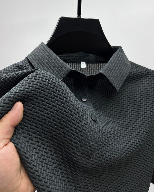 Herren-Poloshirt aus Mesh-Gewebe