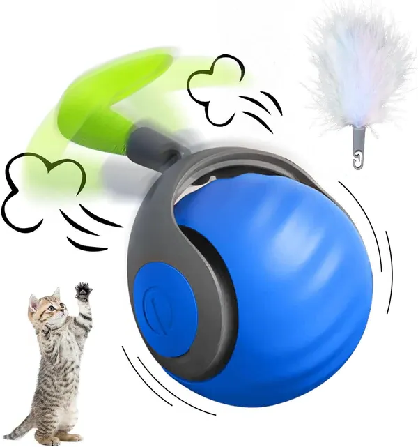 Interaktiver, wiederaufladbarer Katzenspielball