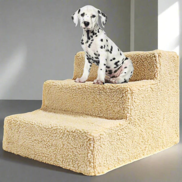 Tragbare 3-stufige Hundetreppe für hohe Betten