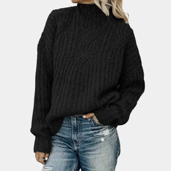 Weicher gestrickter Damenpullover
