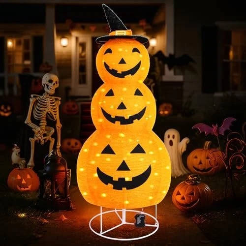 Dekorative Halloween-Kürbisse für den Außenbereich