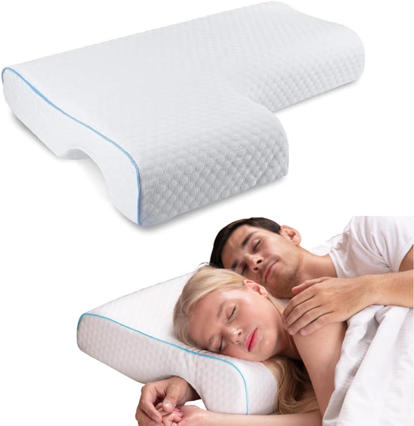 Orthopädisches Paar-Kissen mit Armtunnel zum Kuscheln