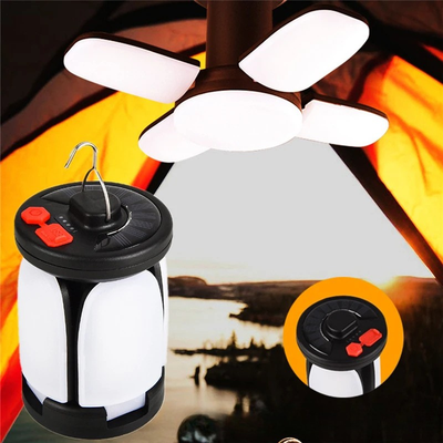 Faltbare Solar-Campinglaterne mit USB-Ladefunktion