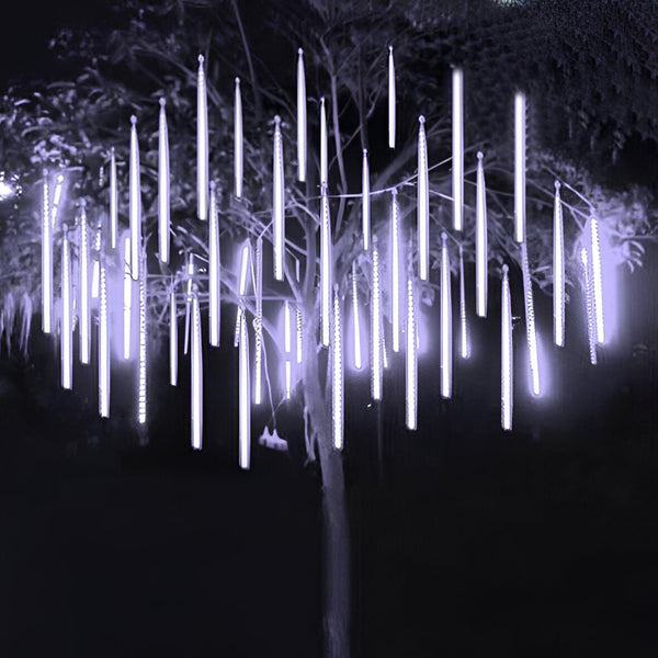 Schneefall-Lichterkette (8er-Set)