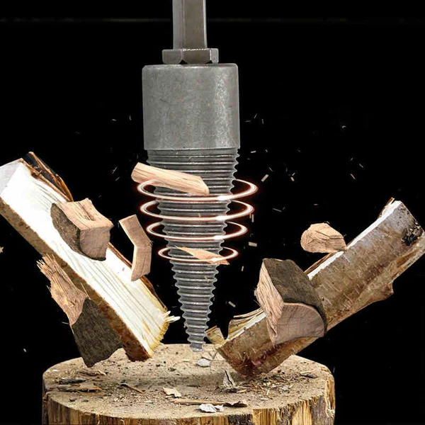 Holzspalter-Bohrer für Bohrmaschinen - Kompatibel mit allen gängigen Modellen
