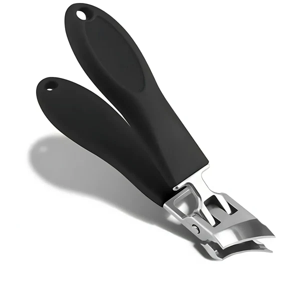 Breiter Nagelknipser mit Spritzschutz-Design