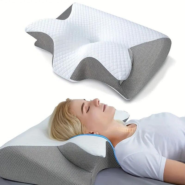 Schmetterlingsförmiges Kissen mit Armlehnen – Ideal für Seiten- und Rückenschläfer