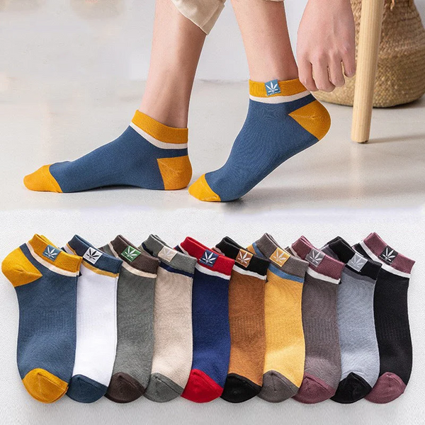 20 Paar Herren Freizeitsocken aus dünner, atmungsaktiver Baumwolle, kurz geschnitten