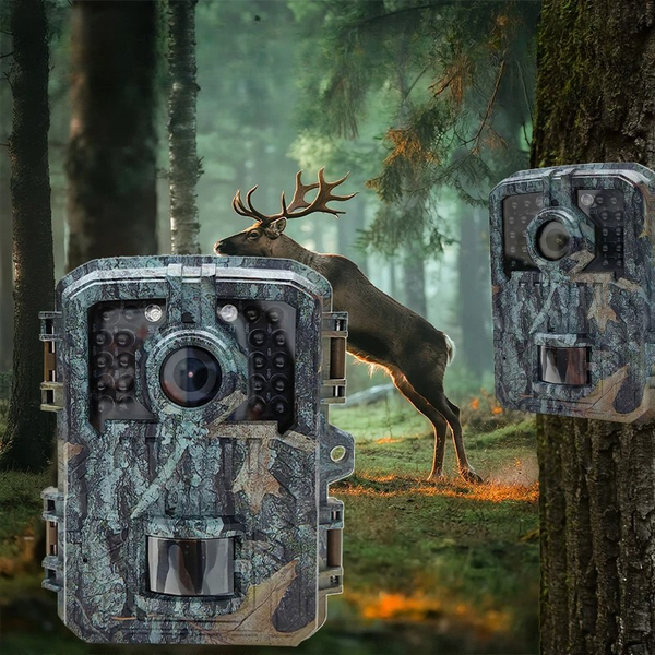 Kompakte 16MP Wildkamera mit Nachtsicht und PIR-Bewegungserkennung