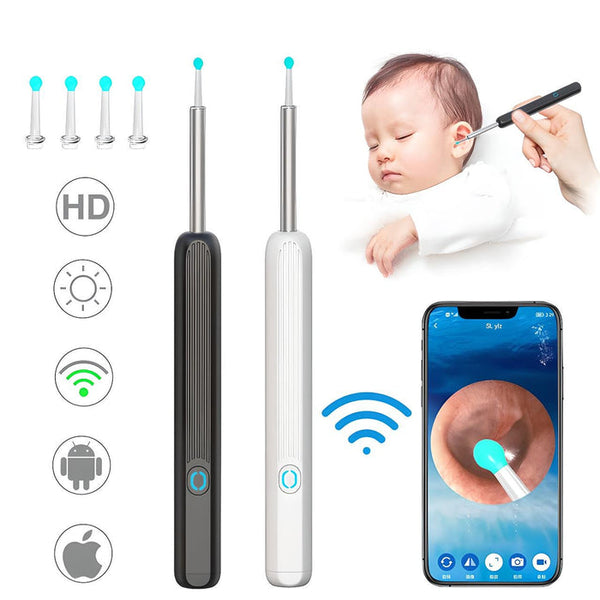 Kabelloser Ohrenschmalz-Entferner mit 1080P Kamera-Endoskop für iPhone, iPad und Android